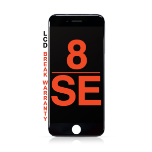 LCD Assembly with Steel Plate Compatible for iPhone SE (2022) / SE (2020) / 8 (Aftermarket Premium / Incell) - Black