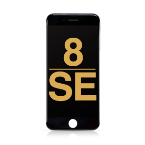 LCD Assembly with Steel Plate Compatible for iPhone SE (2022) / SE (2020) / 8 (Refurbished) - Black