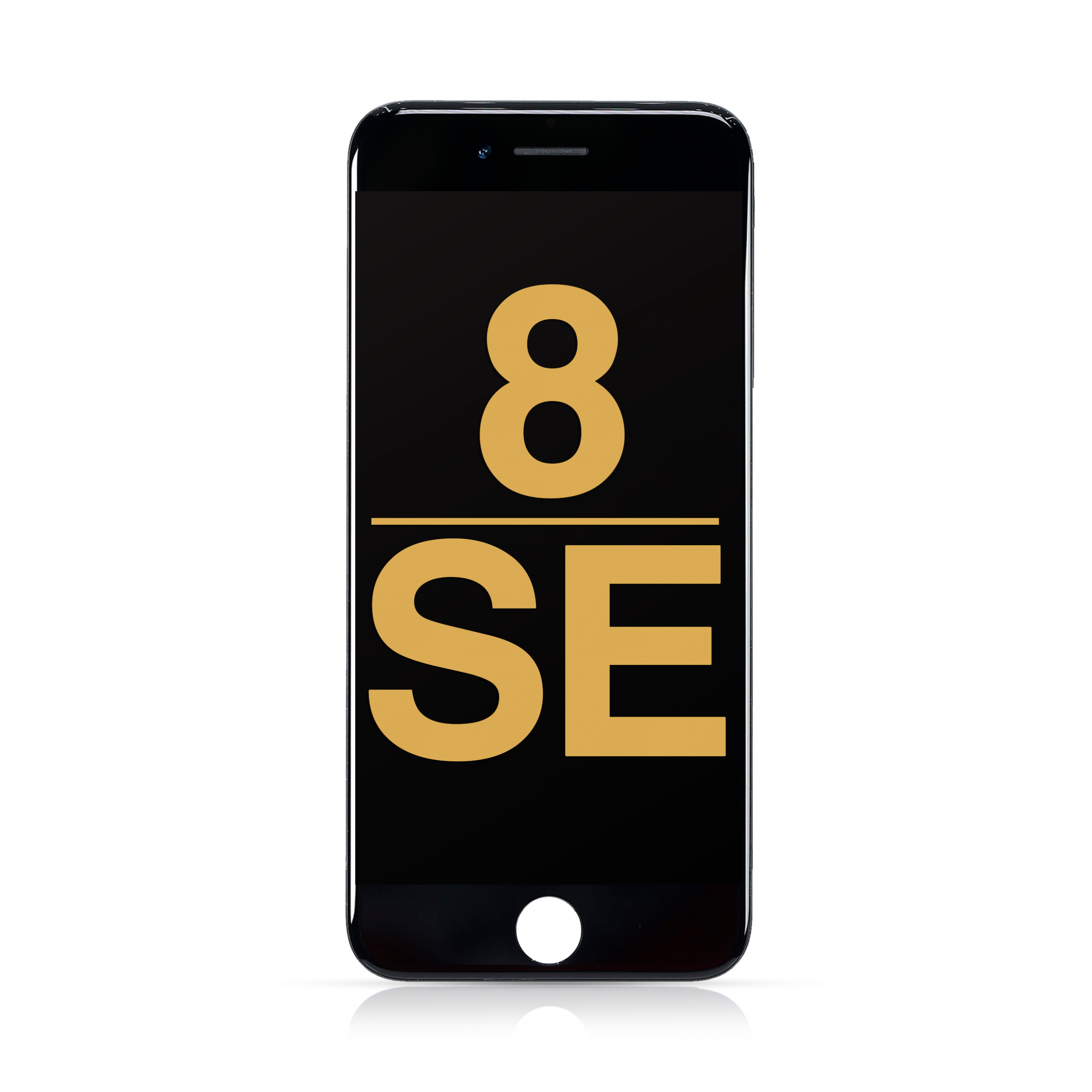 LCD Assembly with Steel Plate Compatible for iPhone SE (2022) / SE (2020) / 8 (Refurbished) - Black