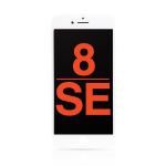 LCD Assembly with Steel Plate Compatible for iPhone SE (2022) / SE (2020) / 8 (Aftermarket Plus / Incell) - White