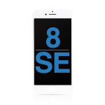LCD Assembly with Steel Plate Compatible for iPhone SE (2022) / SE (2020) / 8 (Aftermarket) - White