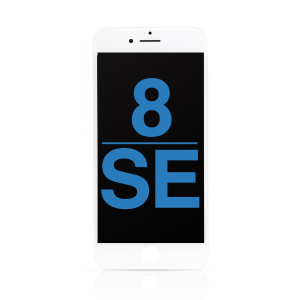 LCD Assembly with Steel Plate Compatible for iPhone SE (2022) / SE (2020) / 8 (Aftermarket) - White