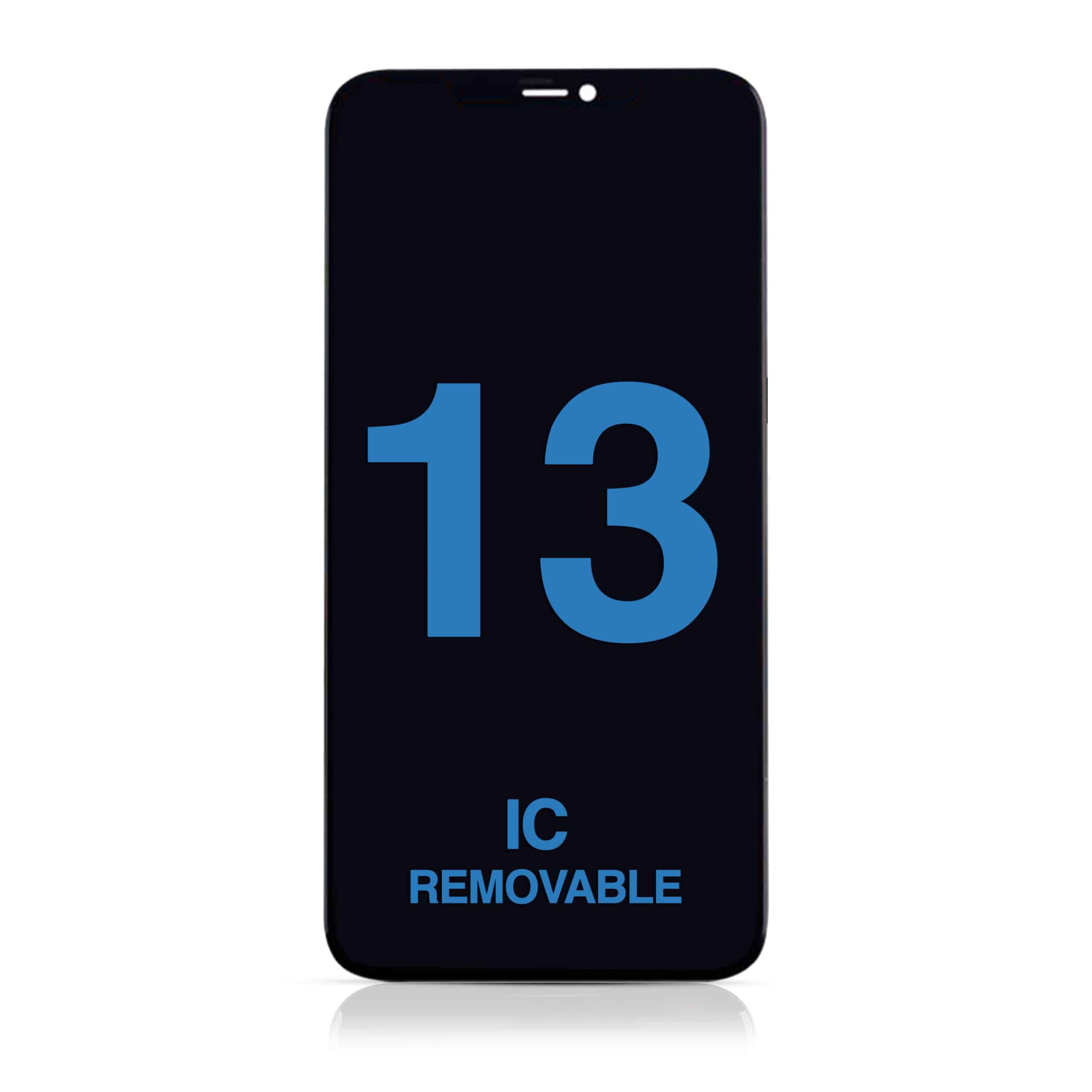 LCD Assembly with Steel Plate Compatible for iPhone 13 (Aftermarket) (IC Removable)