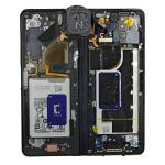 Service Pack - Battery and Inner OLED Assembly With Frame Compatible for Samsung Galaxy Z Fold 5 5G - Phantom Black