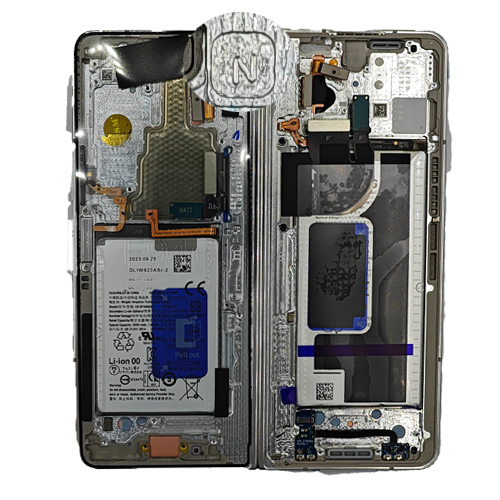 Service Pack - Battery and Inner OLED Assembly With Frame Compatible for Samsung Galaxy Z Fold 5 5G - Cream