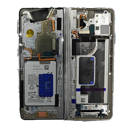 Service Pack - Battery and Inner OLED Assembly With Frame Compatible for Samsung Galaxy Z Fold 5 5G - Cream