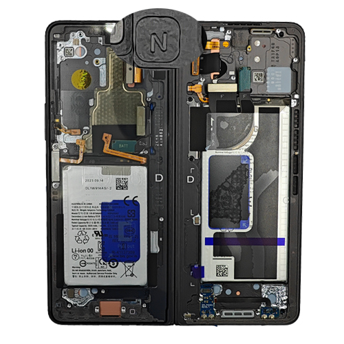 Service Pack - Battery and Inner OLED Assembly With Frame Compatible for Samsung Galaxy Z Fold 5 5G - Gray