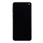 Service Pack - Battery and OLED Assembly With Frame Compatible for Samsung Galaxy S10E - Flamingo Pink