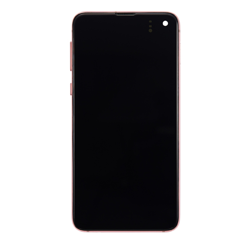 Service Pack - Battery and OLED Assembly With Frame Compatible for Samsung Galaxy S10E - Flamingo Pink