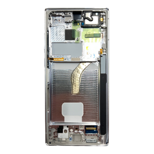 OLED Assembly With Frame Compatible for Samsung Galaxy S22 Ultra 5G (Refurbished) - Phantom White