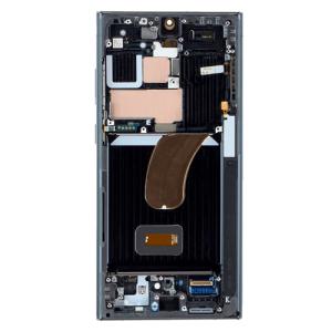 Service Pack - Battery and OLED Assembly With Frame Compatible for Samsung Galaxy S23 Ultra 5G - Graphite