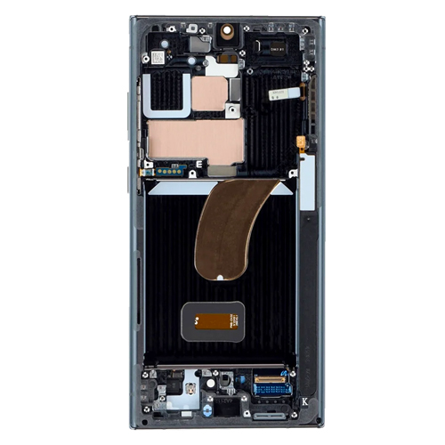 Service Pack - Battery and OLED Assembly With Frame Compatible for Samsung Galaxy S23 Ultra 5G - Graphite