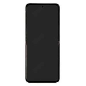 Service Pack - Battery and OLED Assembly With Frame Compatible for Samsung Galaxy Z Flip 3 5G - Cream