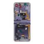 Service Pack - Battery and OLED Assembly With Frame Compatible for Samsung Galaxy Z Flip 4 5G - Bora Purple