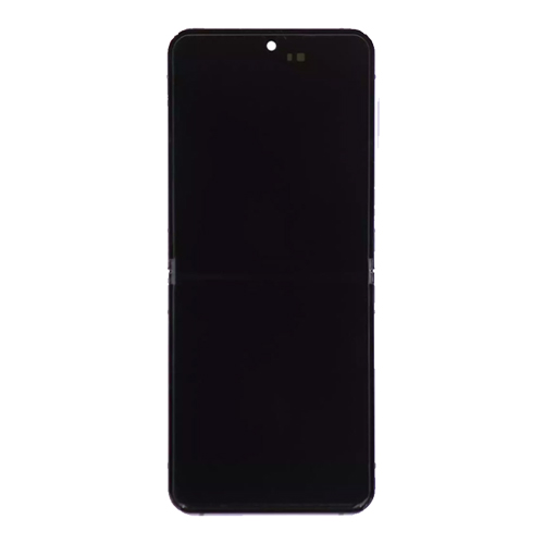 Service Pack - Battery and OLED Assembly With Frame Compatible for Samsung Galaxy Z Flip 4 5G - Bora Purple