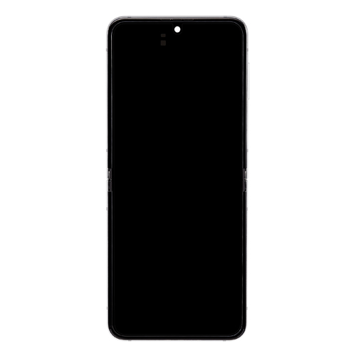 Service Pack - Battery and OLED Assembly With Frame Compatible for Samsung Galaxy Z Flip 5 5G - Cream