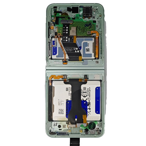 Service Pack - Battery and OLED Assembly With Frame Compatible for Samsung Galaxy Z Flip 6 5G - Mint