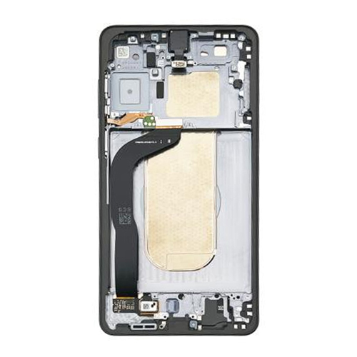 Service Pack - Battery and OLED Assembly With Frame and Front Camera Compatible Samsung for Galaxy S25 Edge 5G - Titanium Jetblack