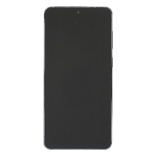 OLED Assembly With Frame Compatible Samsung for Galaxy S25 Edge 5G (Refurbished) - Titanium Jetblack