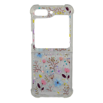 Shiny Glitter Case for Samsung Galaxy Z Flip 5 - Flowers