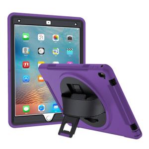 Shockproof Heavy Duty Rugged Defender Case for Apple iPad Air 2 - Purple