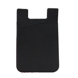 Silicone Card Holder with 3M Adhesive for Smartphone - Black