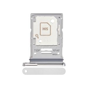 Sim Card & Micro SD Tray Compatible for Samsung Galaxy Tab S9 FE Plus (X610 / X616 / 2023) - Silver