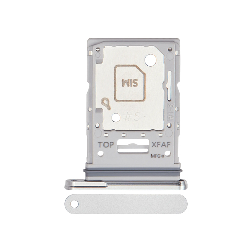 Sim Card & Micro SD Tray Compatible for Samsung Galaxy Tab S9 FE Plus (X610 / X616 / 2023) - Silver