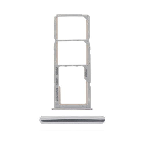 Dual Sim Tray Compatible for Samsung Galaxy A71 (A715 / 2020) - Prism Crush Silver