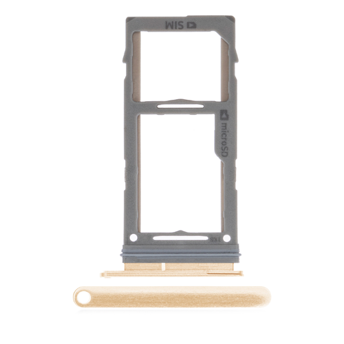 Single Sim Tray Compatible for Samsung Galaxy S10 / S10 Plus / S10E - Gold