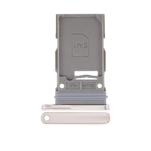 Single Sim Tray Compatible for Samsung Galaxy S22 5G / S22 Plus 5G - Pink Gold
