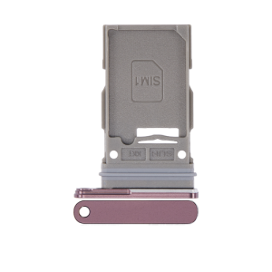 Single Sim Tray Compatible for Samsung Galaxy S22 Ultra 5G - Burgundy