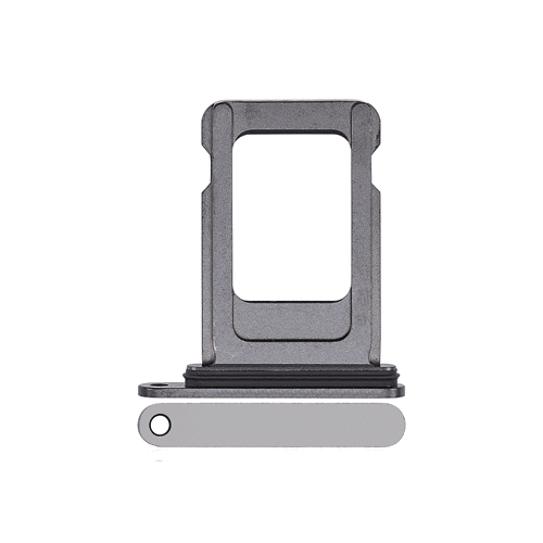 Single Sim Tray Compatible for iPhone 14 Pro / 14 Pro Max - Space Black