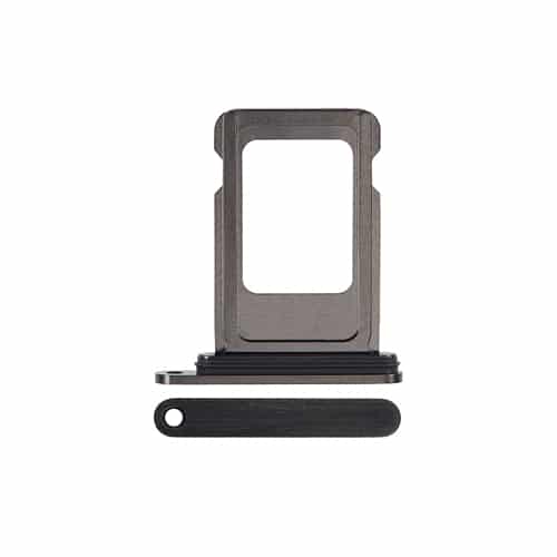 Single Sim Tray Compatible for iPhone 15 Pro / 15 Pro Max - Black Titanium