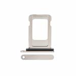 Single Sim Tray Compatible for iPhone 15 Pro / 15 Pro Max - White Titanium