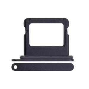 Single Sim Tray Compatible for iPhone 16 / 16 Plus - Black