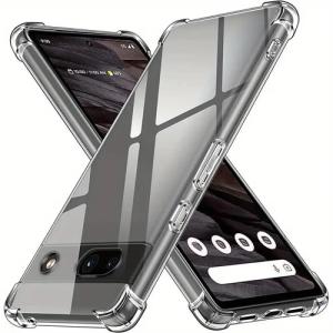 Slim Clear Soft TPU Case Hard Corner Bumper for Google Pixel 9 Pro XL - Clear