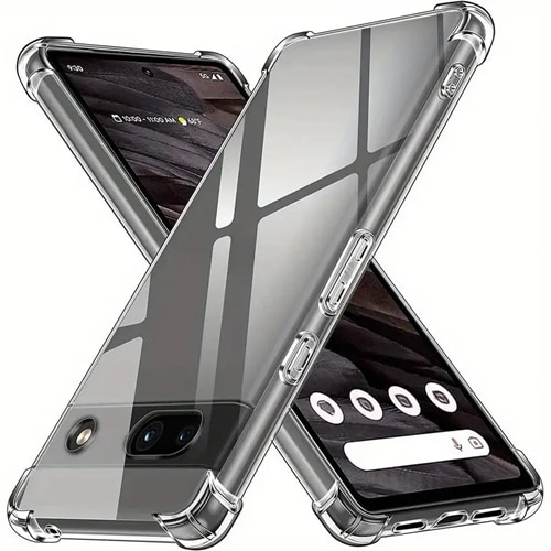 Slim Clear Soft TPU Case Hard Corner Bumper for Google Pixel 9 / 9 Pro - Clear