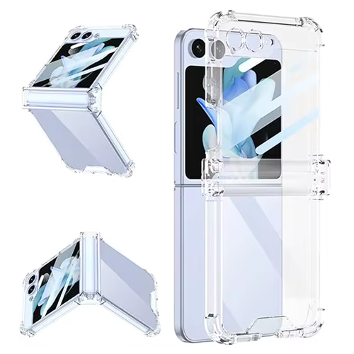 Slim Clear Soft TPU Case Hard Corner Bumper for Samsung Galaxy Z Flip 7 - Clear