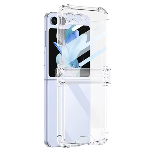 Slim Clear Soft TPU Case Hard Corner Bumper for Samsung Galaxy Z Flip 7 - Clear