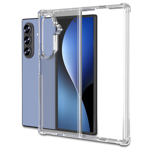 Slim Clear Soft TPU Case Hard Corner Bumper for Samsung Galaxy Z Fold 7 - Clear