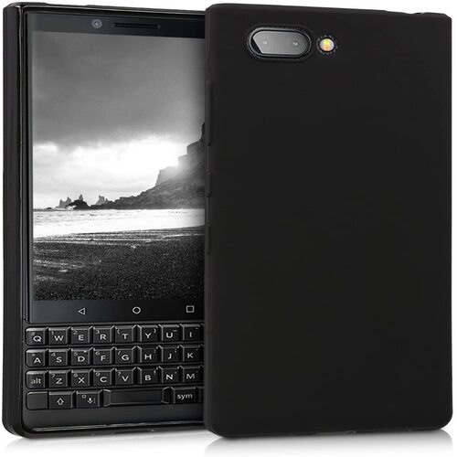 Slim Matte Soft TPU Case for Blackberry KEY2 - Black