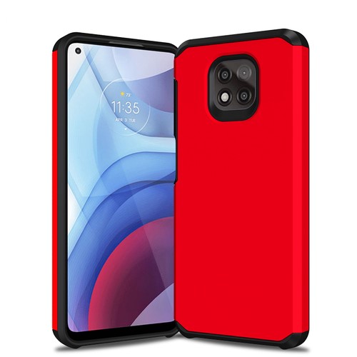 Slim Armor Case for Moto G Power (2021) - Red