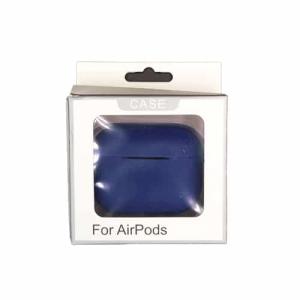 Soft Silicone Skin Cover Shock-Absorbing Protective Case for Airpods 3 - Navy Blue