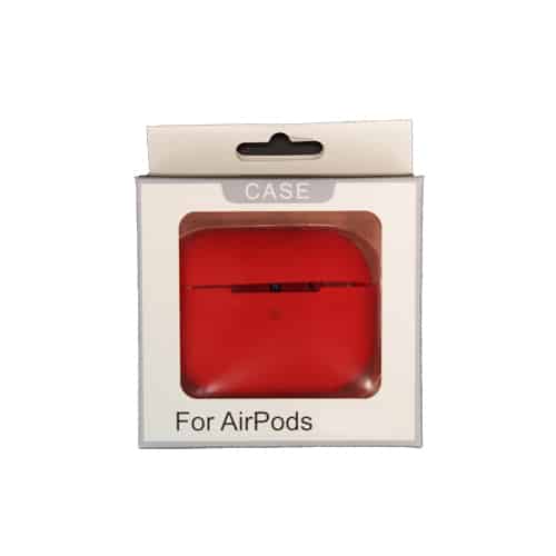 Soft Silicone Skin Cover Shock-Absorbing Protective Case for Airpods 3 - Red