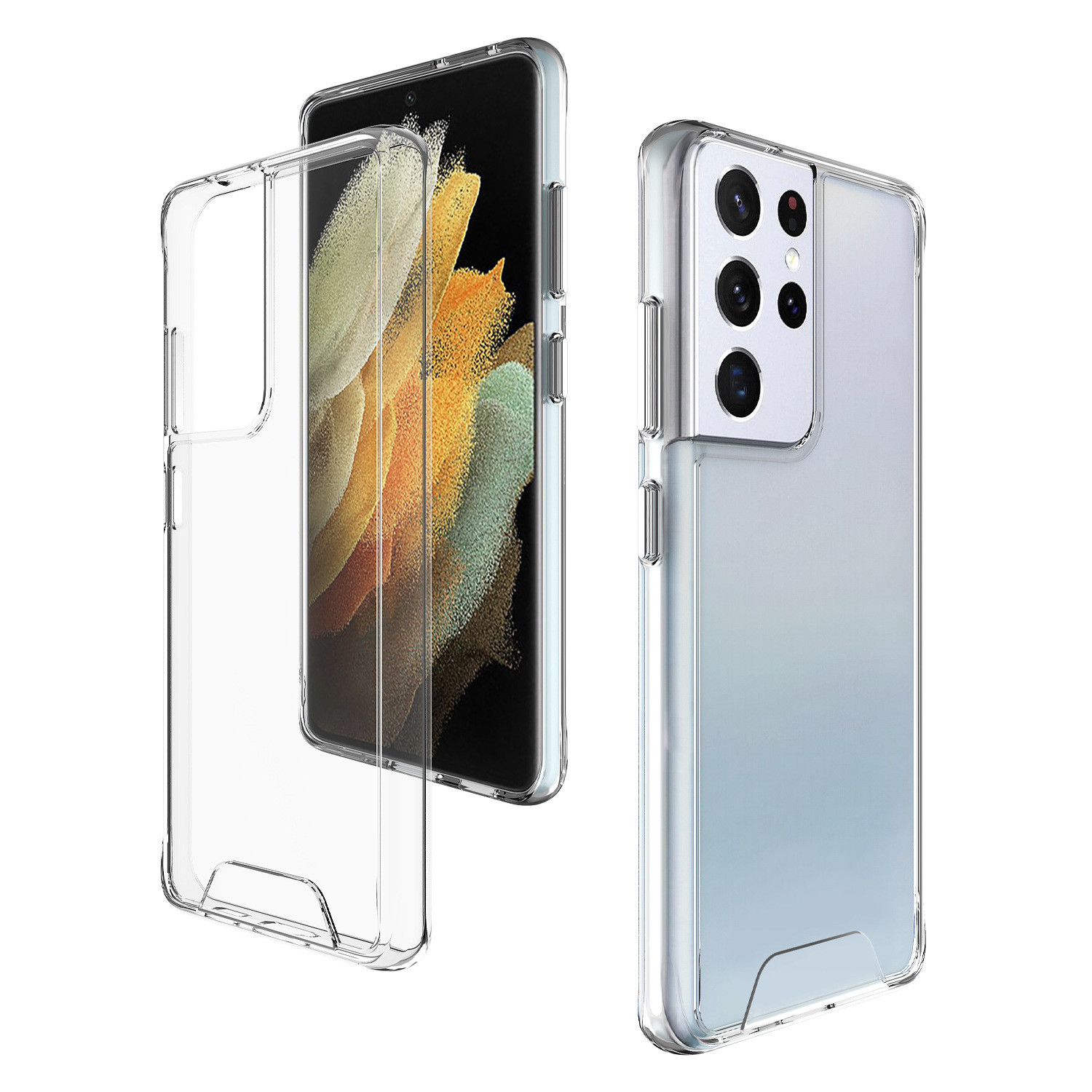 Armor Anti Shock Clear Space Case for Samsung Galaxy S20 Ultra 5G - Clear