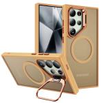 TPU with Magsafe and Holder Case for Samsung Galaxy S25 5G - Brown