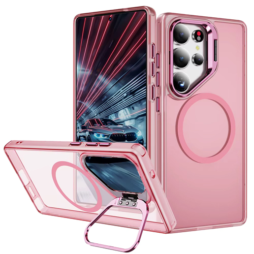 TPU with Magsafe and Holder Case for Samsung Galaxy S24 5G / S25 5G - Pink