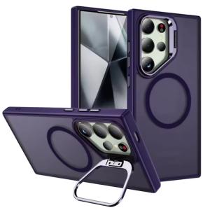 TPU with Magsafe and Holder Case for Samsung Galaxy S25 Ultra 5G - Purple