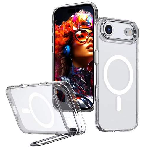 TPU with Magsafe and Lens Holder Case for Apple iPhone 17 Air - Clear
